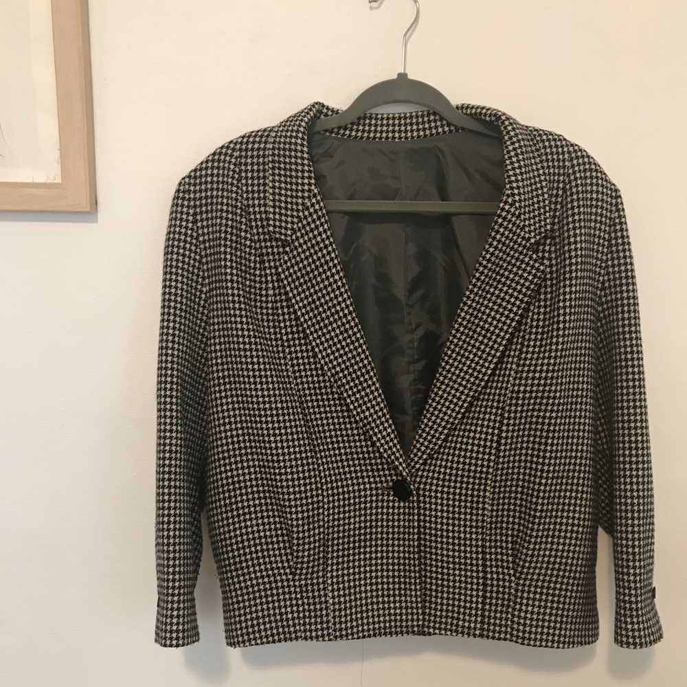 Vintage houndstooth jacket